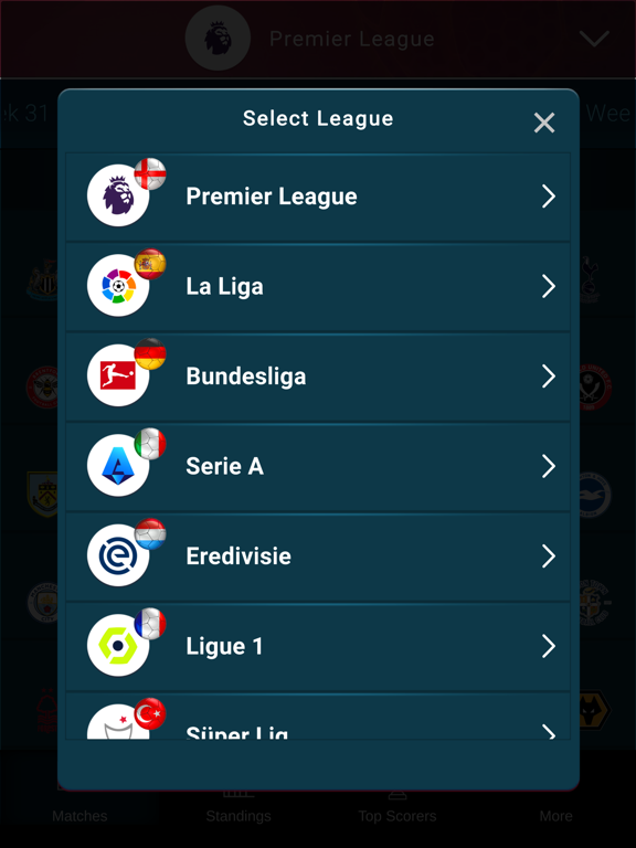 360 Live Scores iPad screenshot 10 - Sports app