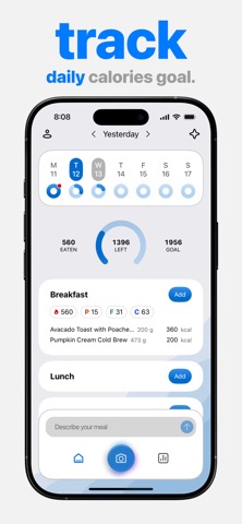 Caloria: AI Calorie Trackerのおすすめ画像4