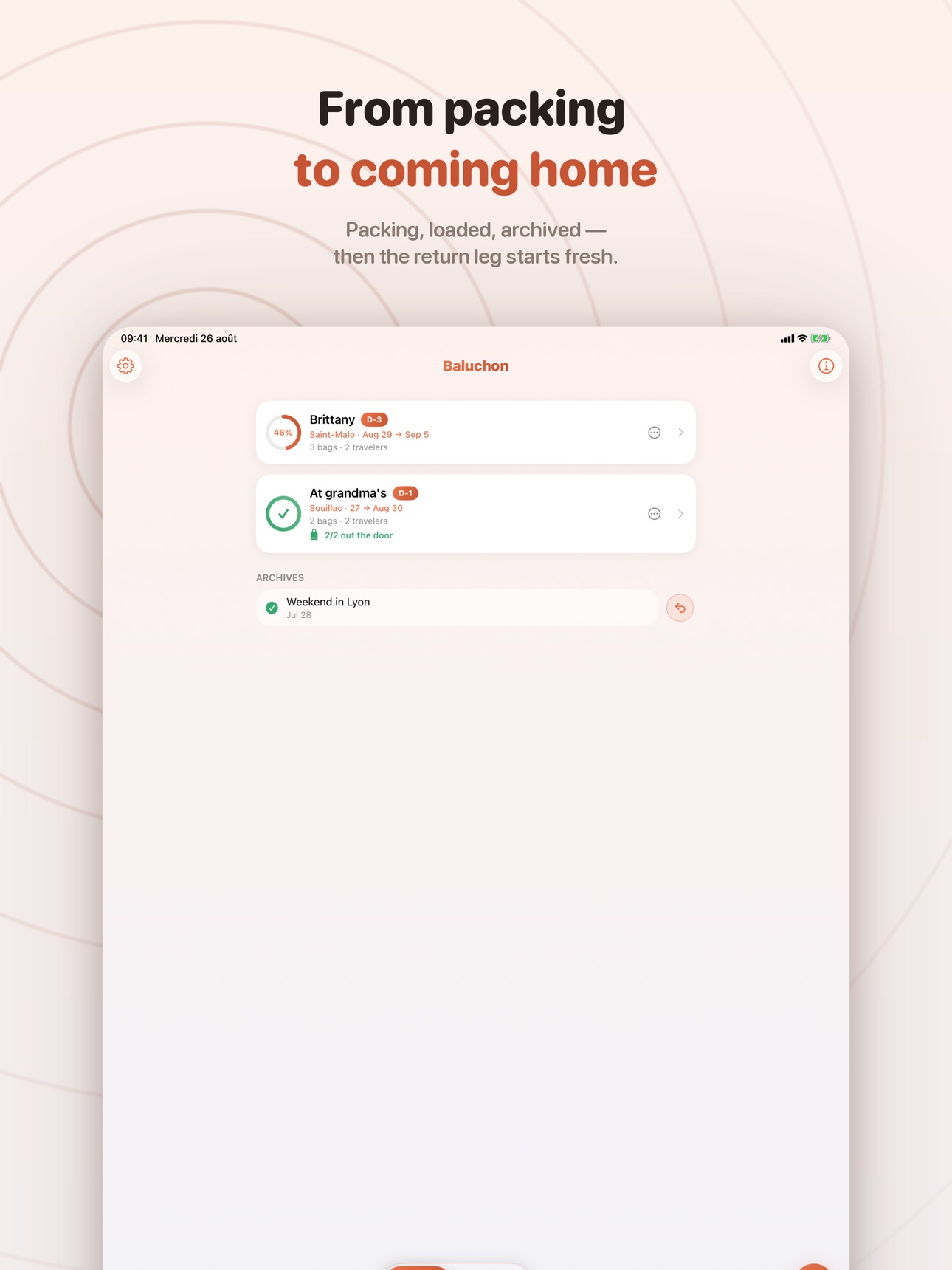 Screenshot 9 of Baluchon : Packing Lists