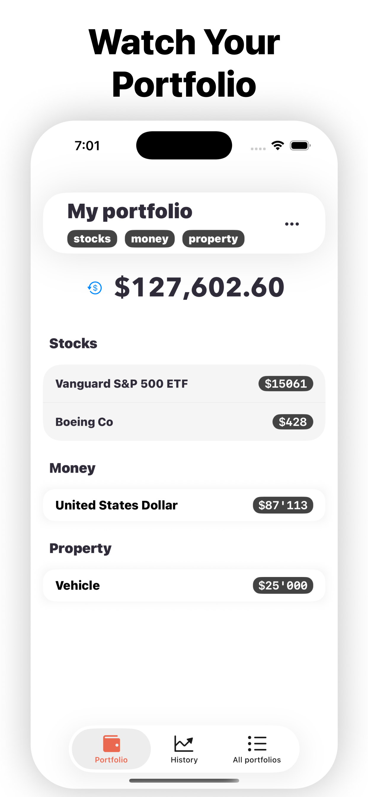 Finances - Your Portfolio