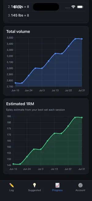 Lift Log: Lifting Tracker screenshot 3