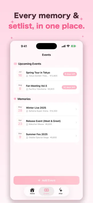 OshiLog - Fandom Tracker screenshot 2