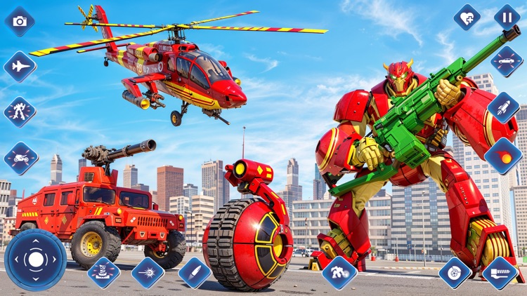 Jet Transform Robot Car Games screenshot-7