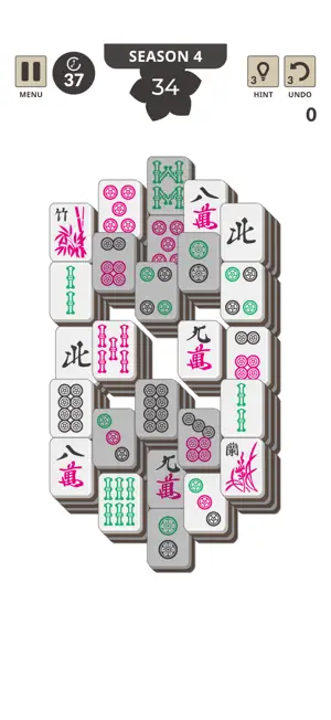 Mahjong Solitaire 100 screenshot 2