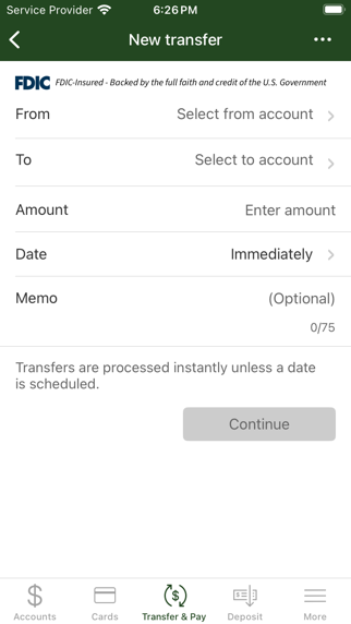 FBT Mobile Banker Screenshot