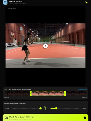 Tennis Shots iPad screenshot