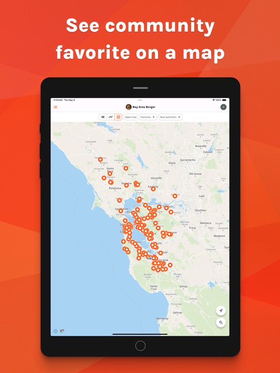 Oliv: Community Recommendation iPad screenshot 3 - Social Networking app