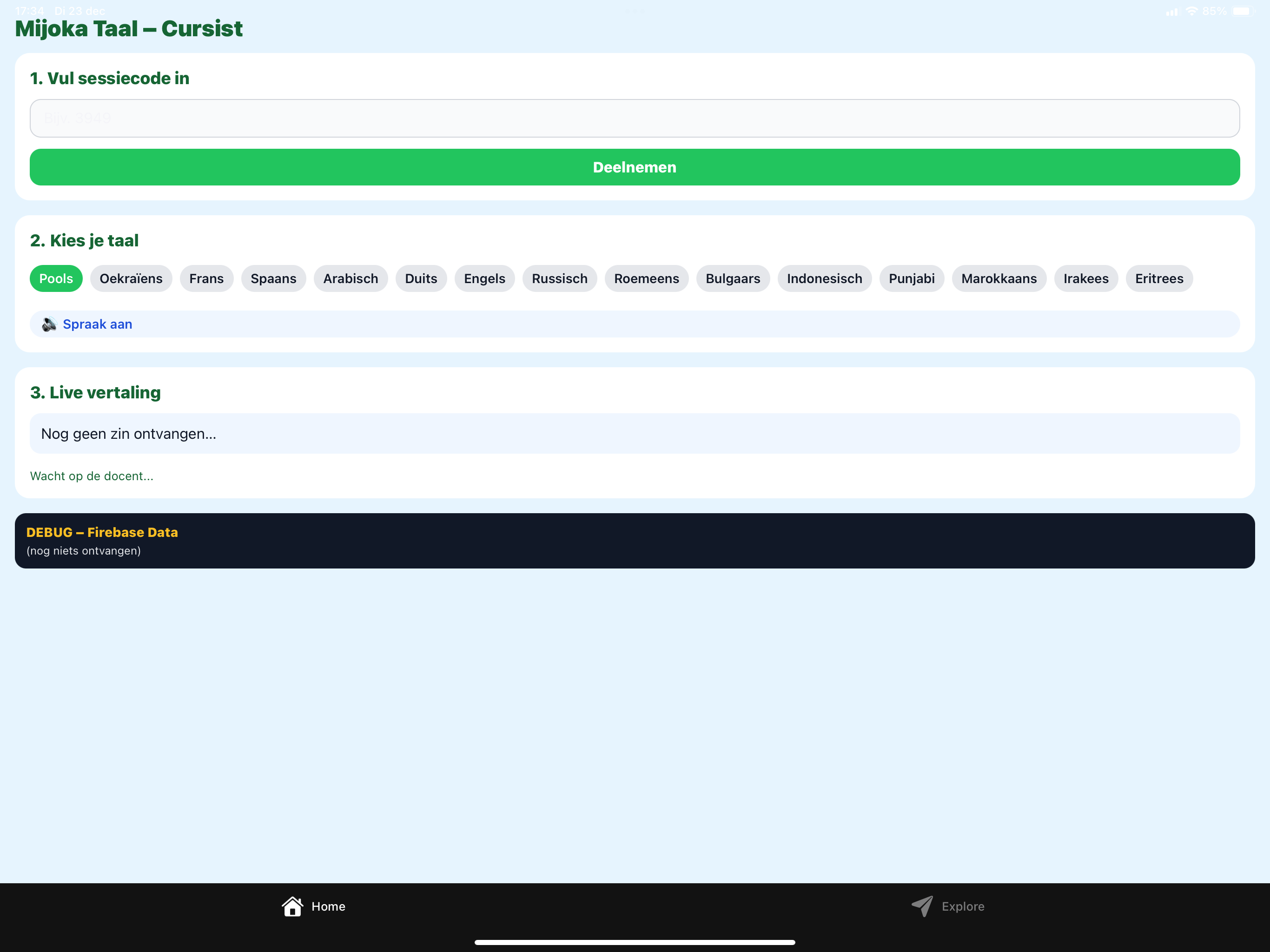 Mijoka Taal Cursist App