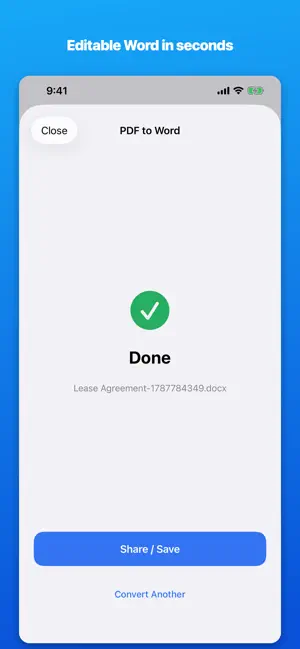Convert PDF to Word & Text screenshot 3