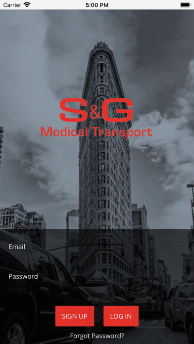 S&G Medical Transport Screenshot