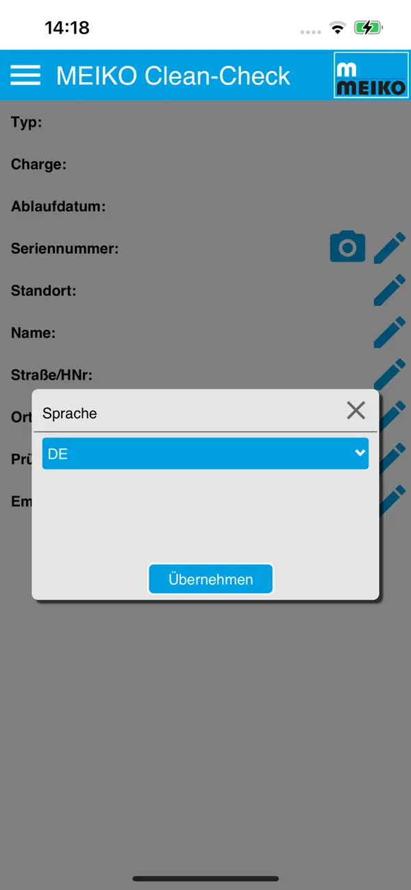 Screenshot #2 pour MEIKO Clean-Check