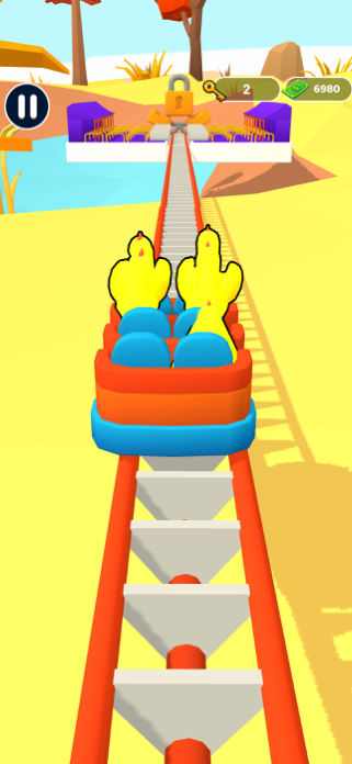 Cute Chicks Roller Coaster Screenshot 2 of 5