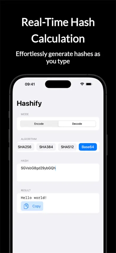 Hashify screenshot 1