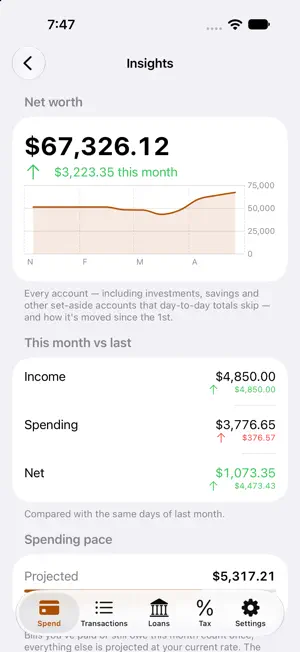 Finora Budget screenshot 2