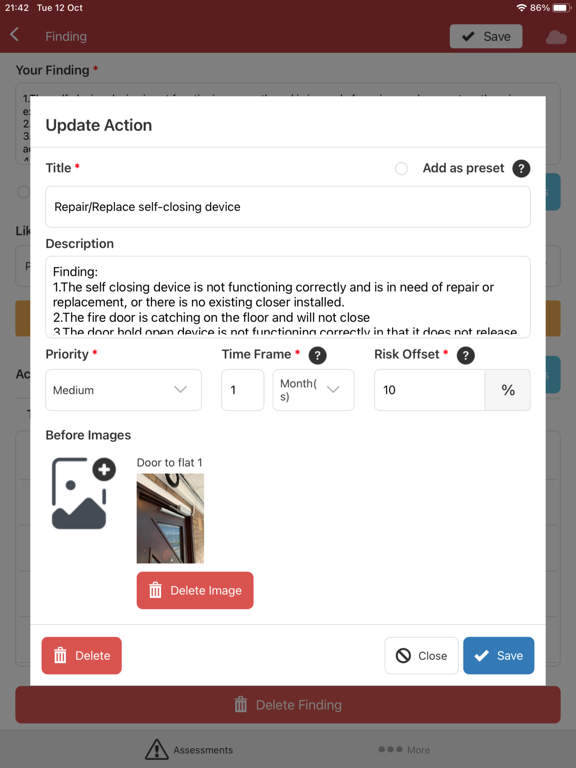 Risk Warden iOS App