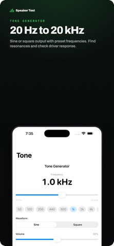 Audio Techniques|Speaker Test iPhone screenshot
