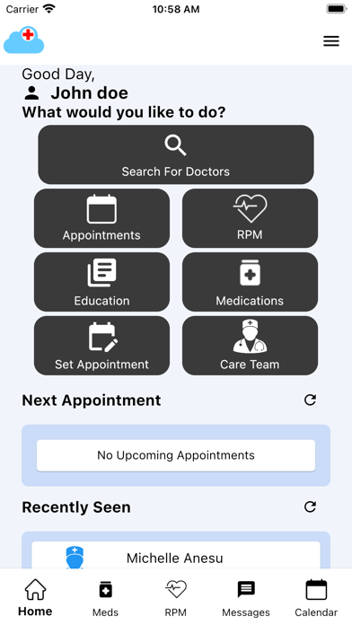 ApkaMD Patient Portal Screenshot