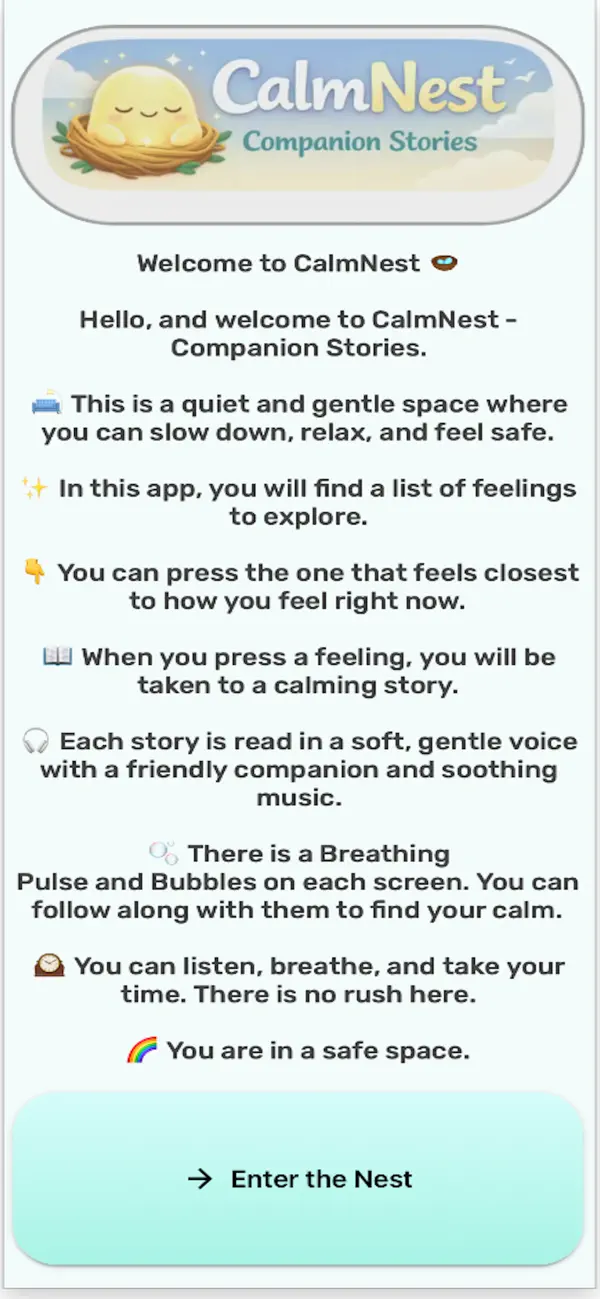 Screenshot #1 pour Calm Nest: Companion Stories