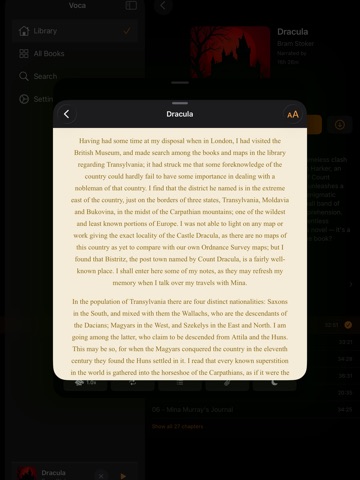 Voca Player iPad screenshot