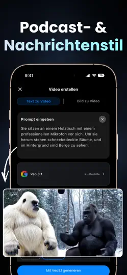 Screenshot von Vidor: KI Video Clip Generator auf dem iPhone 5