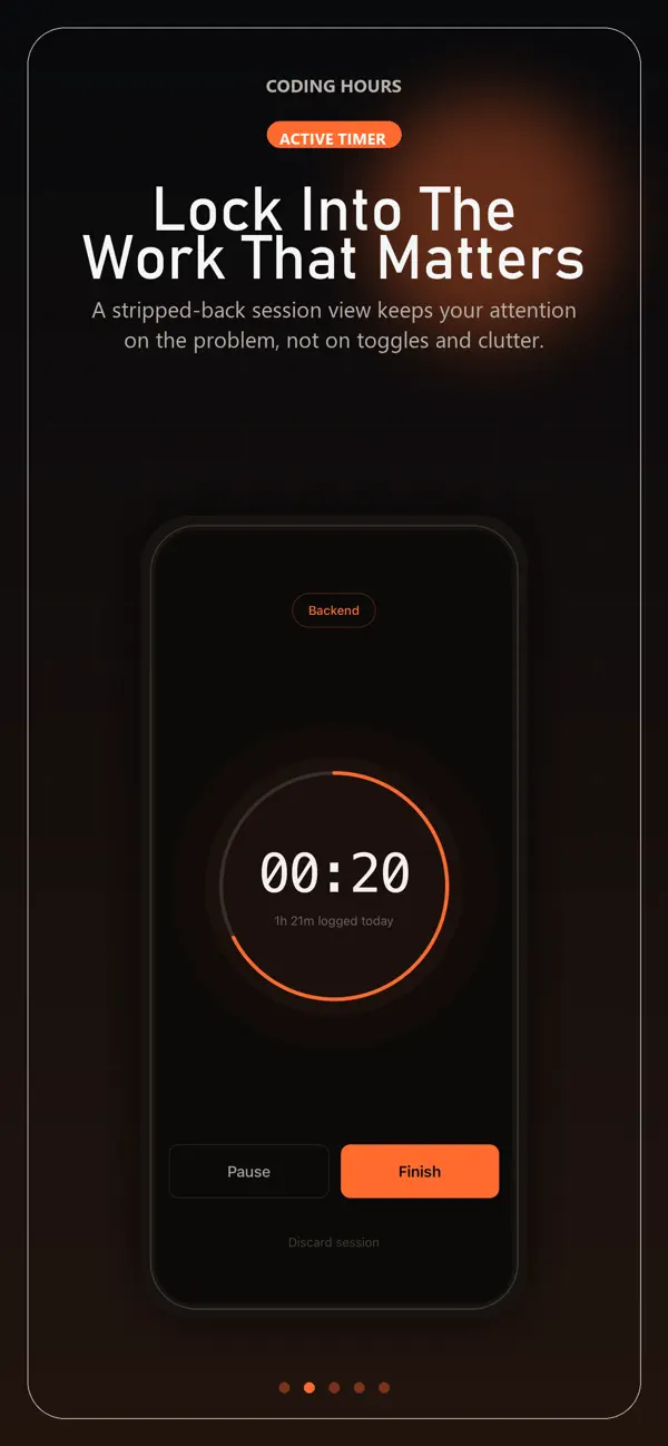 Screenshot #1 pour Coding hours