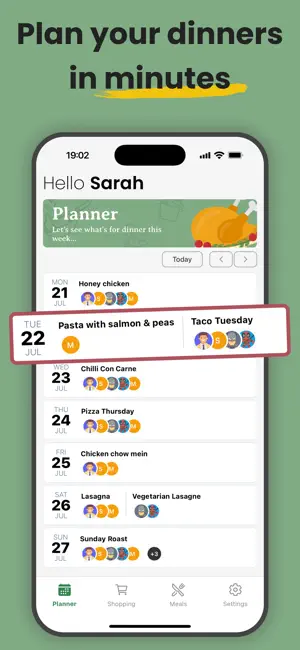 ForkCast - Meal & Grocery Plan screenshot 1