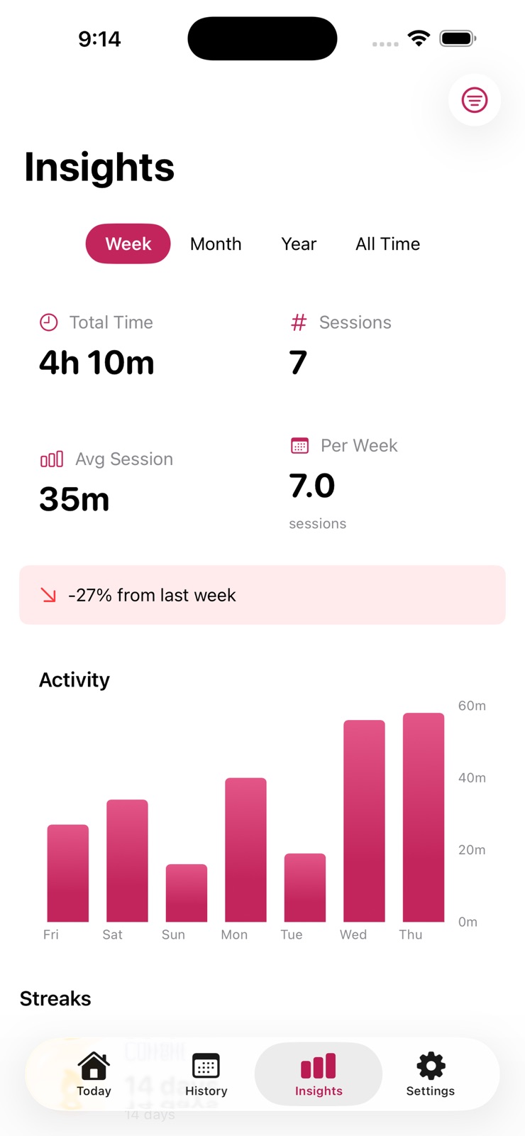 Daily Reading Log iphone screenshot 3