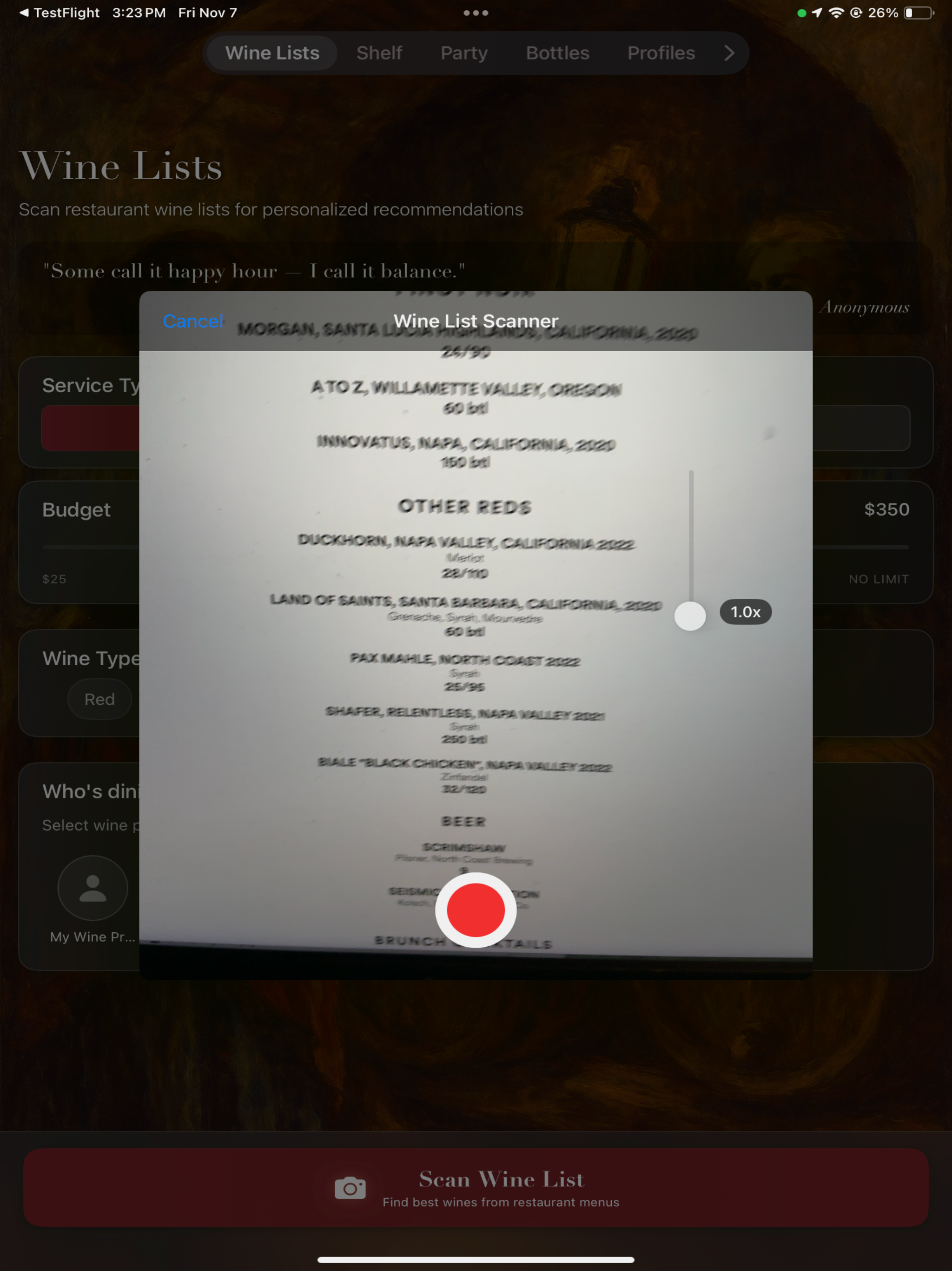 SommSnap Wine AI