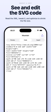 SVG Converter & Viewer iPhone screenshot