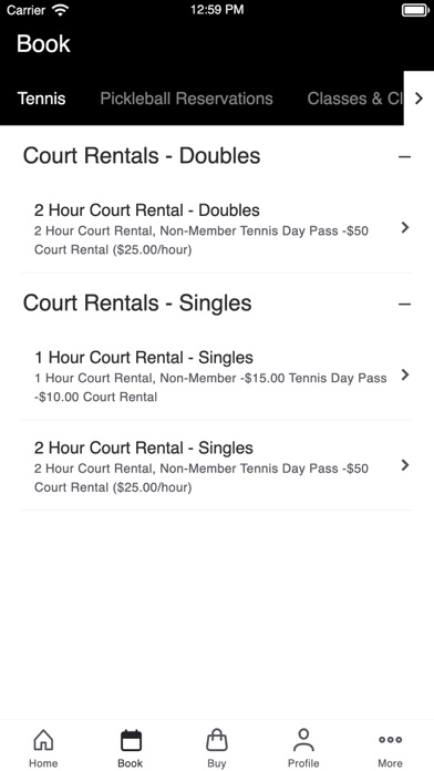 Gravity Fitness and Tennis Screenshot