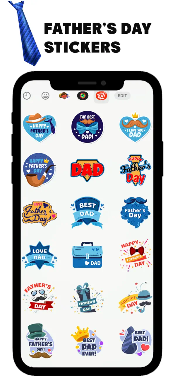 Screenshot #2 pour Father's Day Stickers!!!!
