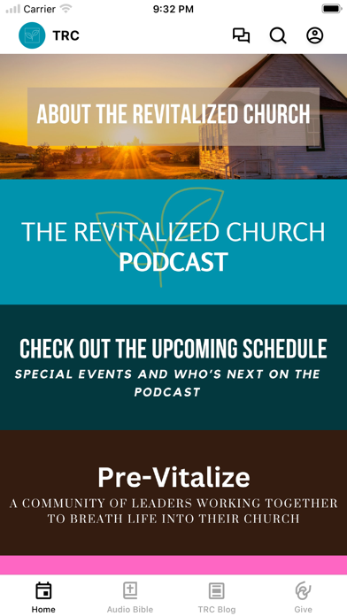 The Revitalized Church app screenshot