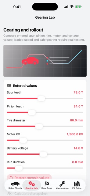 Apexsheet: RC Setup screenshot 3