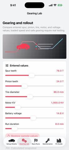 Apexsheet: RC Setup screenshot
