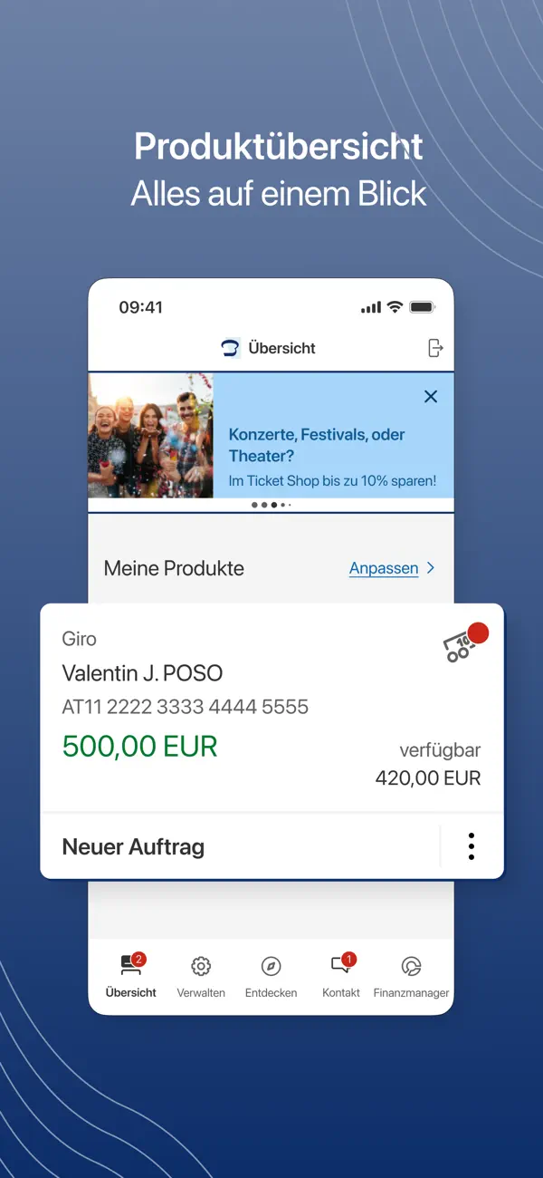 Screenshot #1 pour POSO Online Banking App