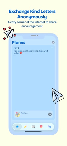 PaperPlane: Anonymous Kindness iPhone screenshot
