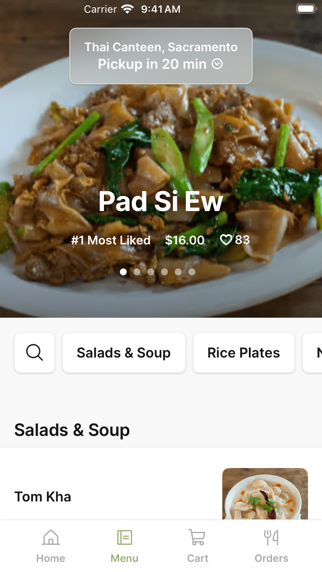 Thai Canteen, Sacramento iPhone screenshot 2 - Food & Drink app