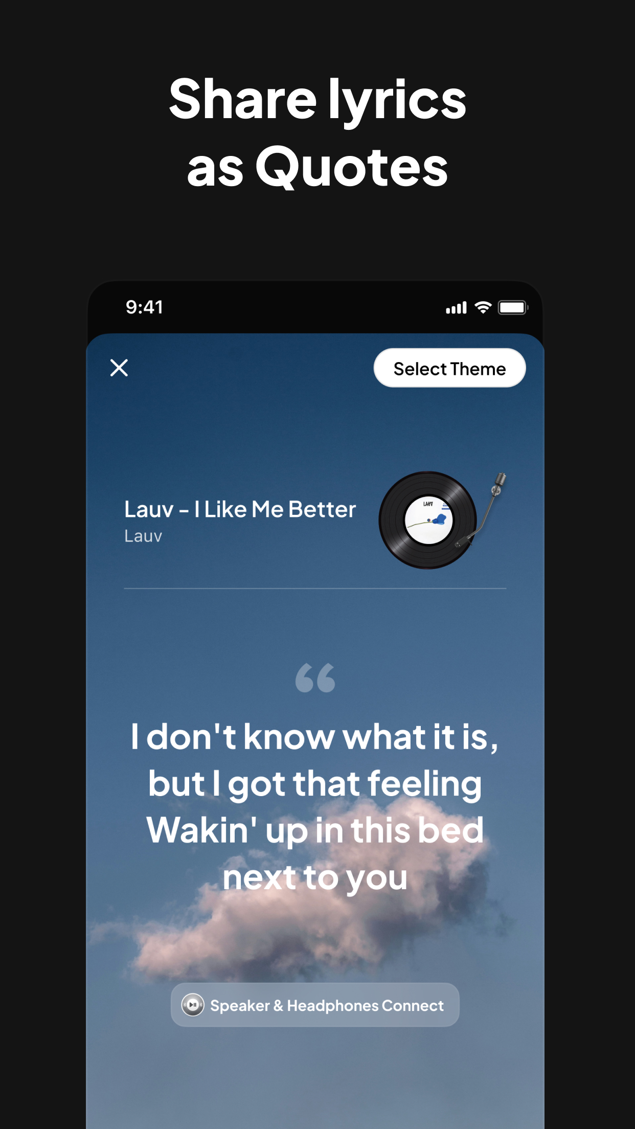Speaker & Headphones Connect