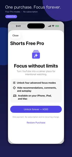 Shorts Free: YouTube Focus screenshot 2