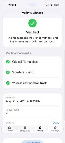 Veridenz iPhone screenshot