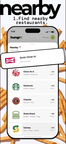 Meal Tracker by hungrX Screenshot 2 of 5