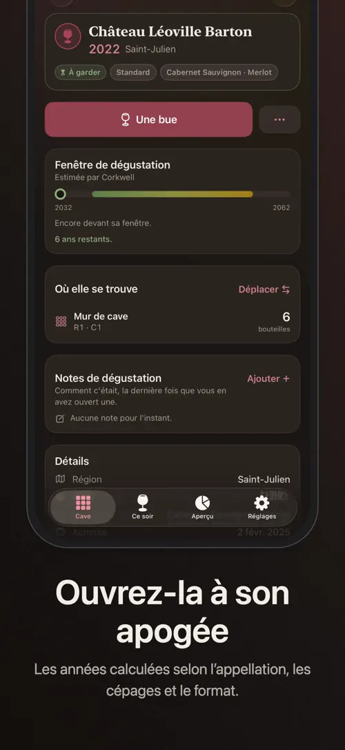 Corkwell sur iPhone : capture d’écran 5 sur 8
