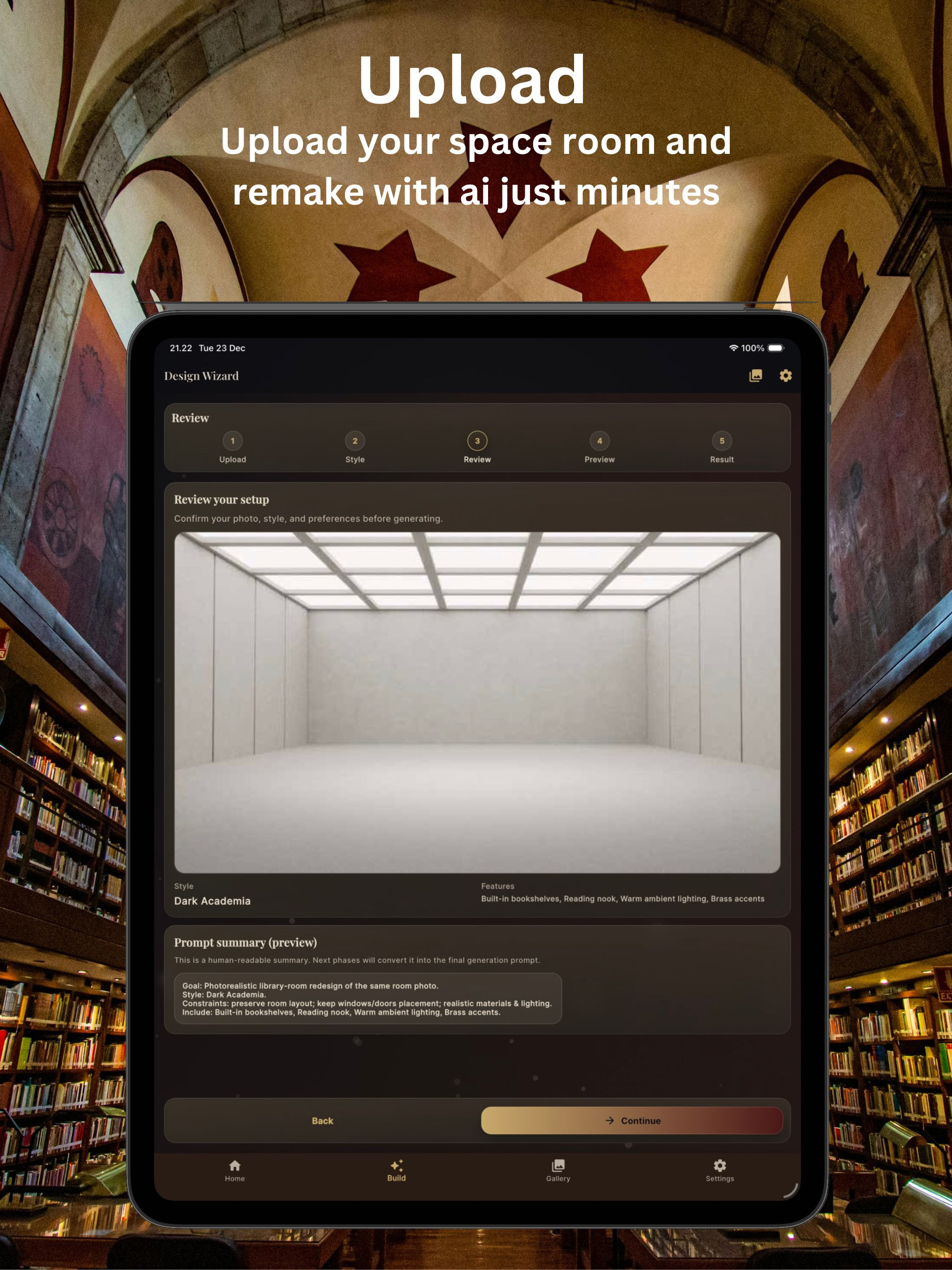 Library Room AI Makeover