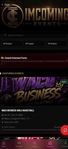 IMCOMING NETWORK screenshot