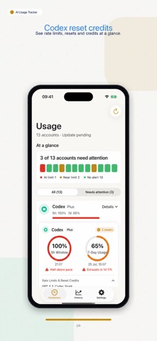 AI Limits & Reset Tracker Screenshot 2 of 10