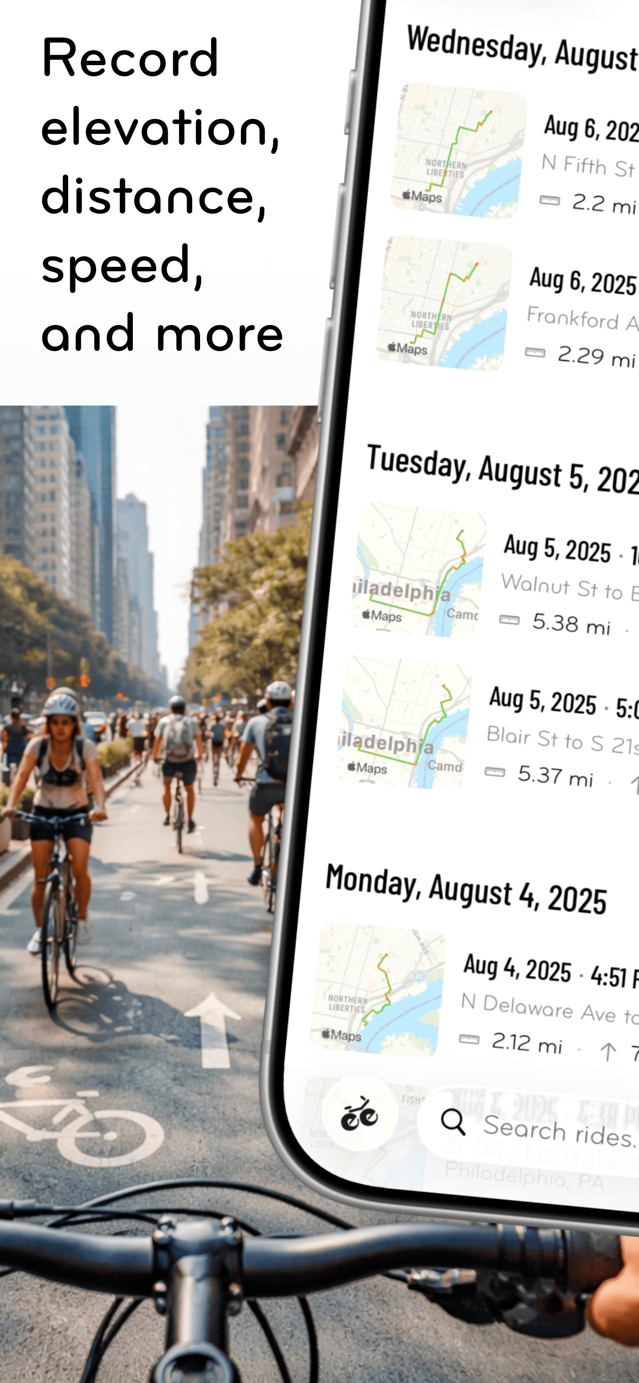 Wheelie: Bike Ride Tracking