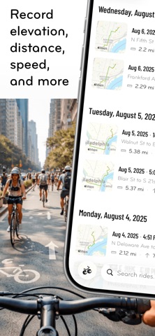 Wheelie: Bike Ride Tracking screenshot