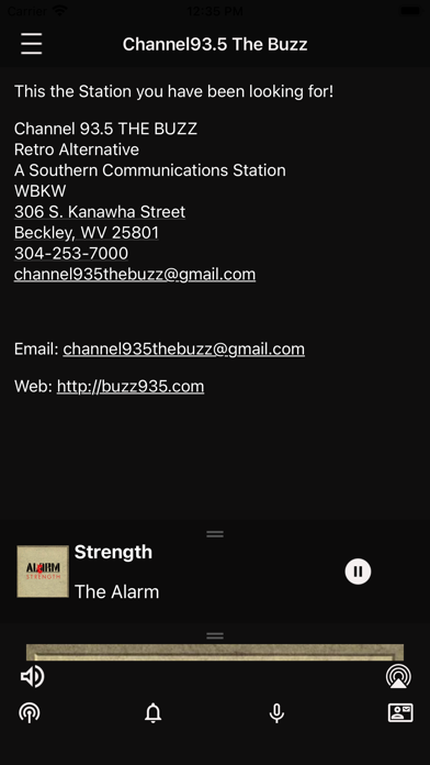 Channel 93.5 The Buzz Screenshot