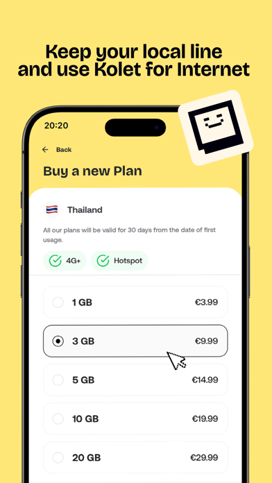 Kolet: Travel eSIM Screenshot