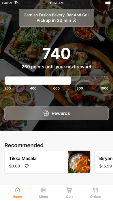 GARNISH FUSION iPhone screenshot 1 - Food & Drink app